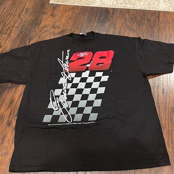 VTG 90s Ernie Irvan #28 Texaco Havoline T Shirt All Over Print powerpro  XXL USA - Picture 1 of 11